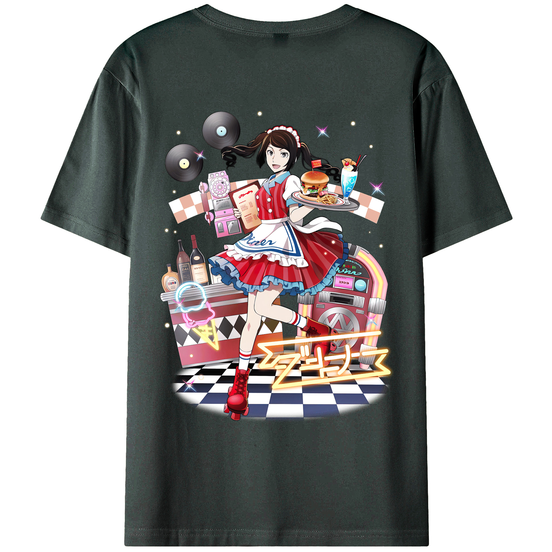 （画像用） 文豪ストレイドッグス Bungo Stray Dogs 綿100％ メンズ半袖Tシャツ（バックプリント） 通気性